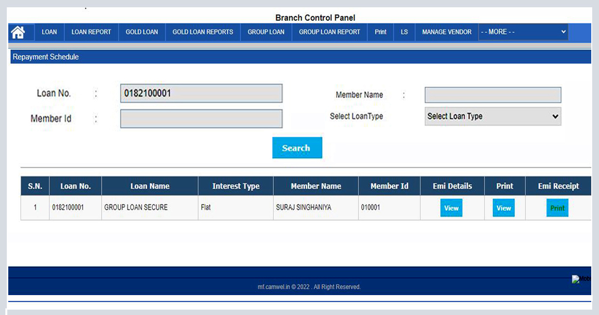 Microfinance Software Demo image